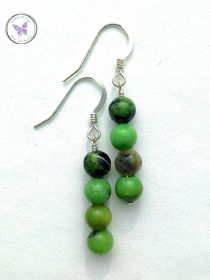 Chrysoprase dangle Earrings